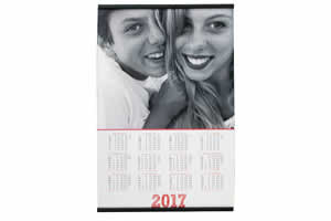 Calendario con foto in bianco e nero