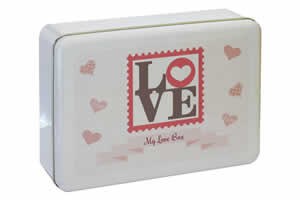 Scatola di latta Love